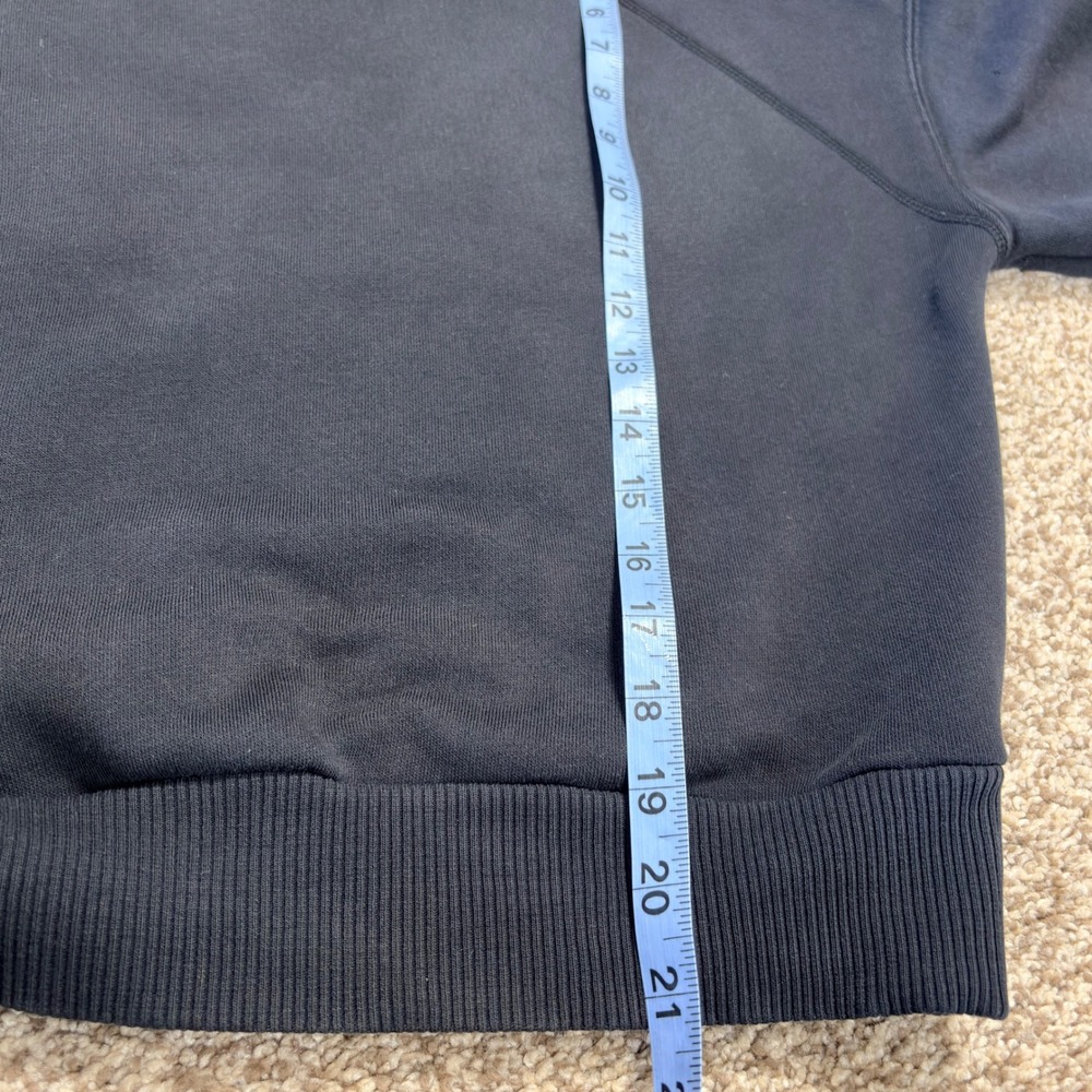 Everlane Black ReNew Sweatshirt XS Crew Neck Raglan Sleeve Cropped Pullover‎ - Picture 10 of 10